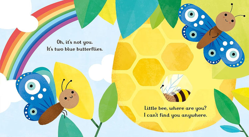 Usborne Little Peep-Through Books: Are You There Little Bee? (Sam Taplin)-Nonfiction: 學前基礎 Preschool Basics-買書書 BuyBookBook