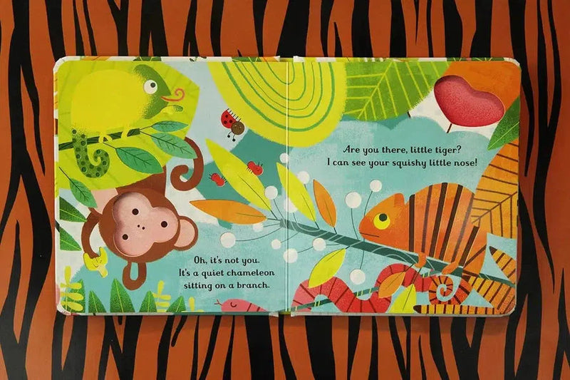 Usborne Little Peep-Through Books: Are You There Little Tiger? (Sam Taplin)-Nonfiction: 學前基礎 Preschool Basics-買書書 BuyBookBook