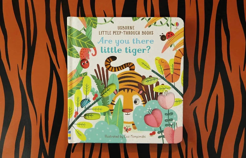 Usborne Little Peep-Through Books: Are You There Little Tiger? (Sam Taplin)-Nonfiction: 學前基礎 Preschool Basics-買書書 BuyBookBook