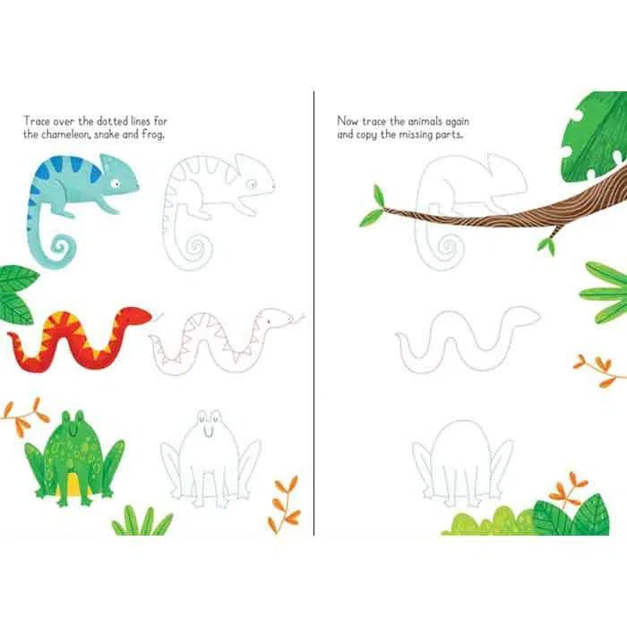 Usborne Little wipe-clean animals to copy and trace Usborne