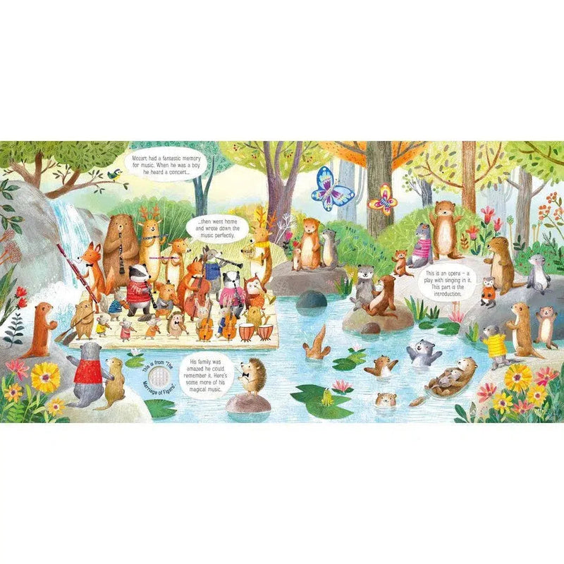 Usborne Music Book The Animal Orchestra Plays Mozart Usborne