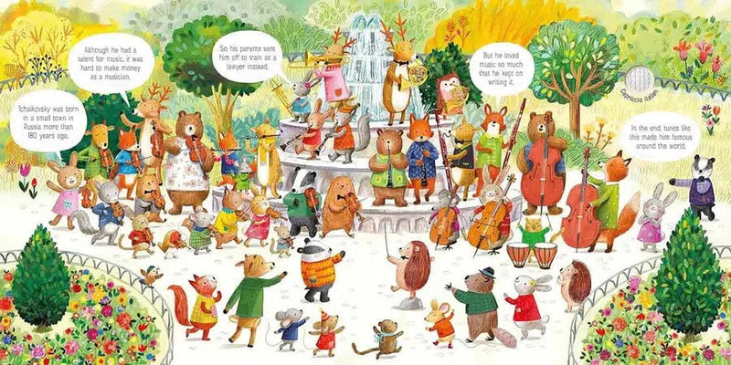 Usborne Musical Books: The Animal Orchestra Plays Tchaikovsky (Ag Jatkowska)-Nonfiction: 學前基礎 Preschool Basics-買書書 BuyBookBook