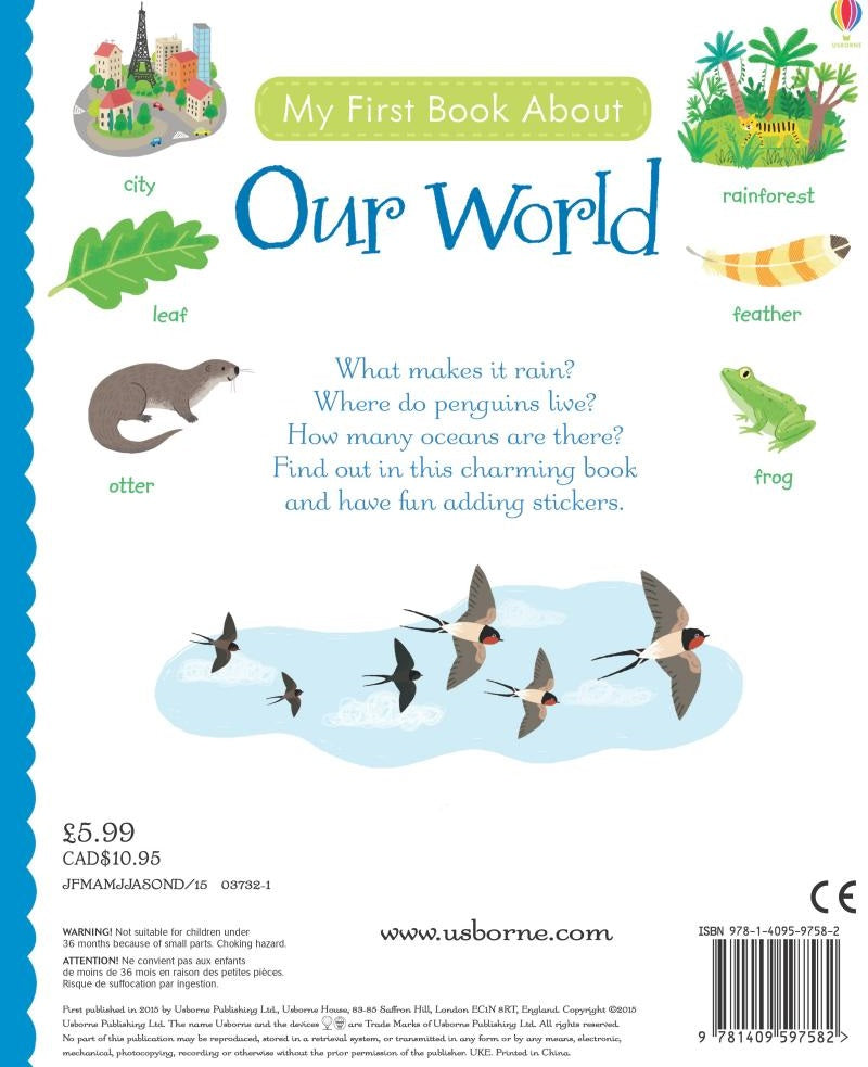 Usborne My First Book About Our World (Felicity Brooks)-Nonfiction: 參考百科 Reference & Encyclopedia-買書書 BuyBookBook