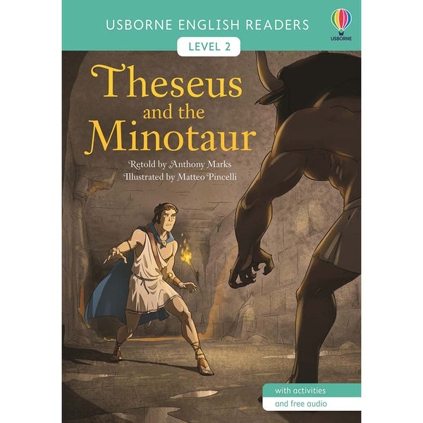 Usborne English Readers: Theseus and the Minotaur-Fiction: 神話傳說 Myth and Legend-買書書 BuyBookBook