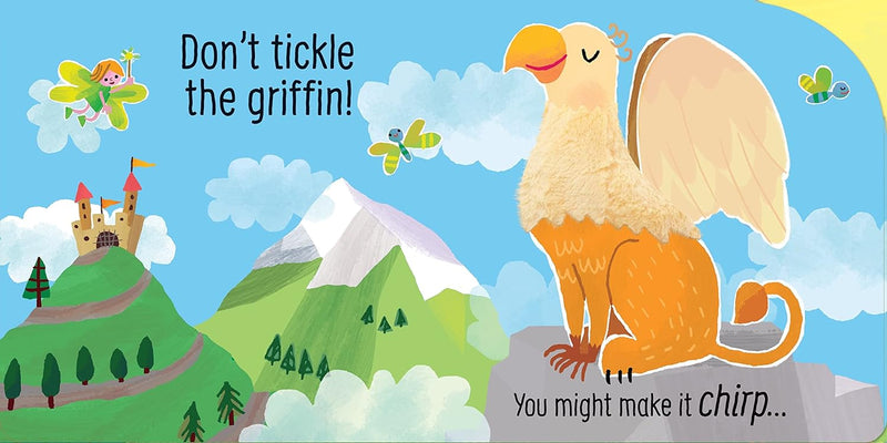 Usborne Touchy-Feely Sounds: Don't Tickle the Dragon! (Sam Taplin)-Nonfiction: 學前基礎 Preschool Basics-買書書 BuyBookBook