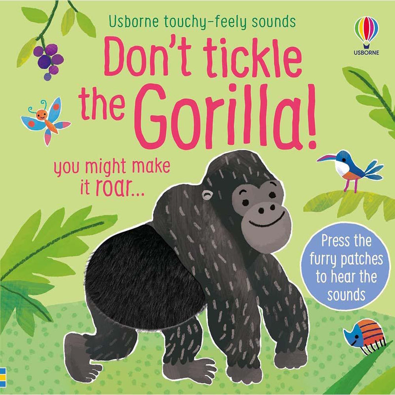 Usborne Touchy-Feely Sounds: Don't Tickle the Gorilla! (Sam Taplin)-Nonfiction: 學前基礎 Preschool Basics-買書書 BuyBookBook