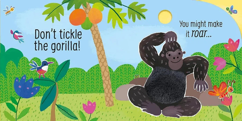 Usborne Touchy-Feely Sounds: Don't Tickle the Gorilla! (Sam Taplin)-Nonfiction: 學前基礎 Preschool Basics-買書書 BuyBookBook