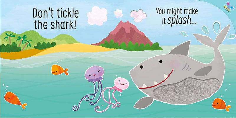 Usborne Touchy-Feely Sounds: Don't Tickle the Shark! (Sam Taplin)-Nonfiction: 學前基礎 Preschool Basics-買書書 BuyBookBook