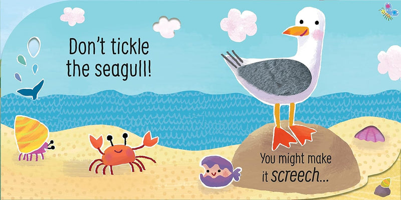 Usborne Touchy-Feely Sounds: Don't Tickle the Shark! (Sam Taplin)-Nonfiction: 學前基礎 Preschool Basics-買書書 BuyBookBook