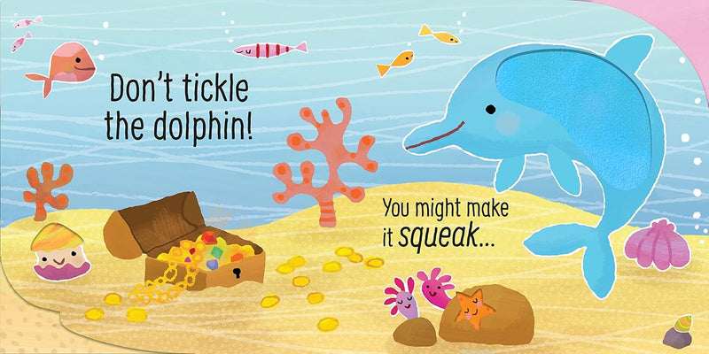 Usborne Touchy-Feely Sounds: Don't Tickle the Shark! (Sam Taplin)-Nonfiction: 學前基礎 Preschool Basics-買書書 BuyBookBook