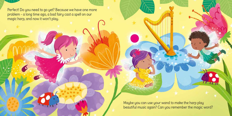 Usborne Wand Books: Fairy Magic Sound book-Nonfiction: 學前基礎 Preschool Basics-買書書 BuyBookBook