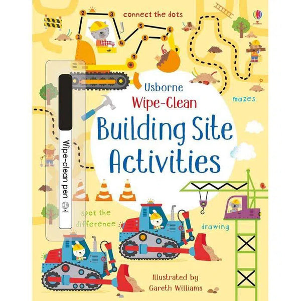 Usborne Wipe-Clean Building Site activities Usborne