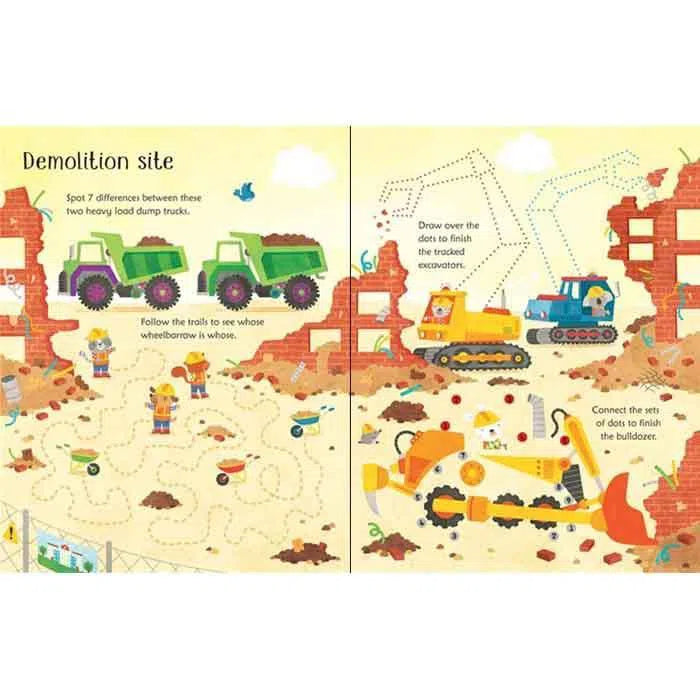 Usborne Wipe-Clean Building Site activities Usborne