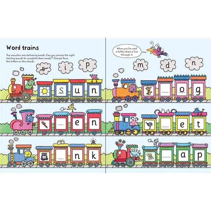 Usborne Wipe-clean Ready for reading phonics Usborne