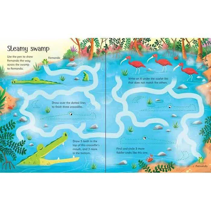 Usborne Wipe-clean jungle activities Usborne