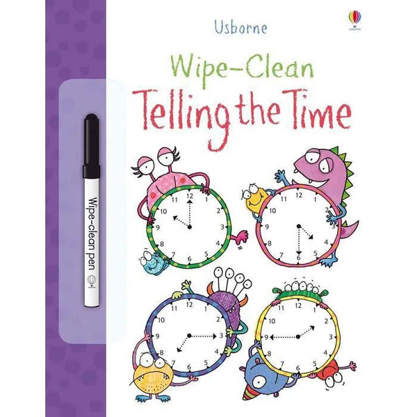 Usborne Wipe-clean telling the time Usborne