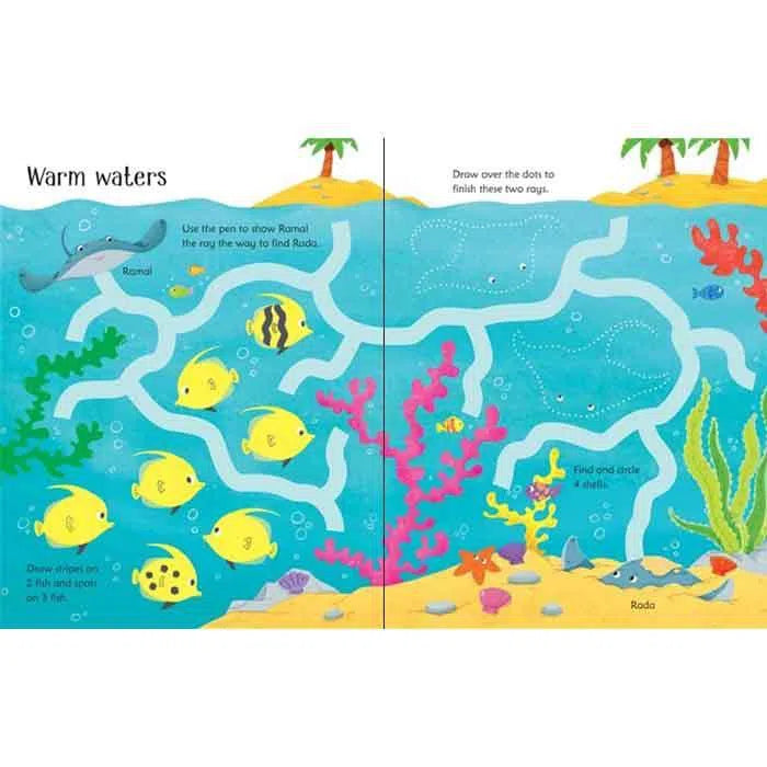 Usborne Wipe-clean under the sea activities Usborne