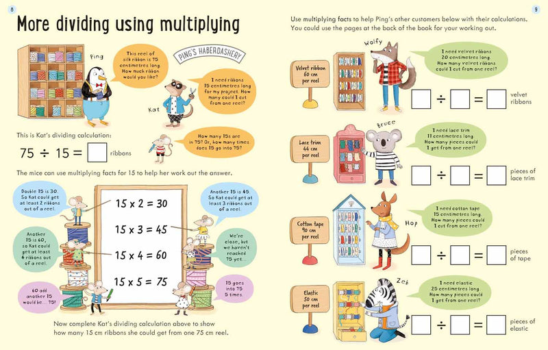 Usborne Workbooks Dividing (Age 7-8) Usborne