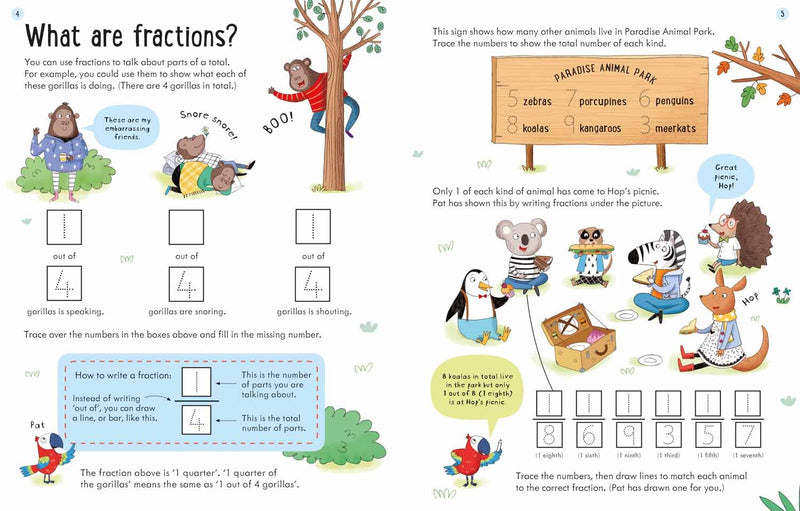 Usborne Workbooks Fractions (Age 7-8) Usborne