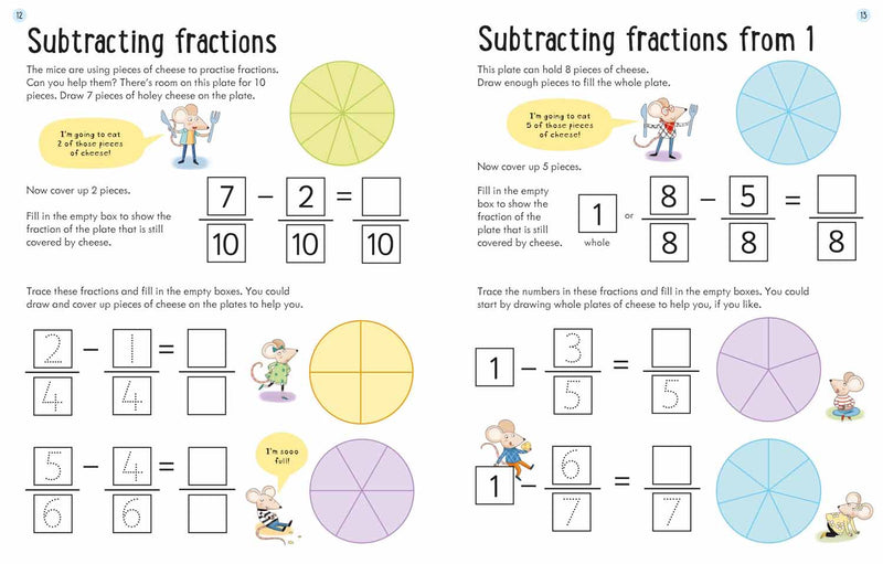 Usborne Workbooks Fractions (Age 7-8) Usborne