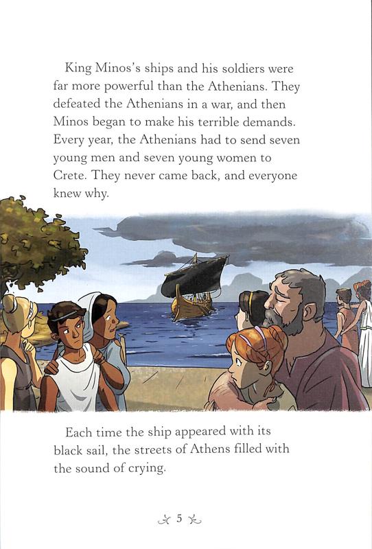 Usborne English Readers: Theseus and the Minotaur-Fiction: 神話傳說 Myth and Legend-買書書 BuyBookBook