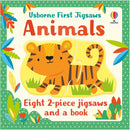 Usborne First Jigsaws - Animals (2 pcs x 8 sets) (Book + Jigsaws) Usborne
