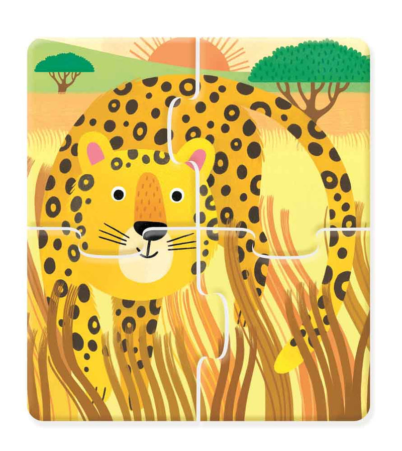 Usborne First Jigsaws - Wild Animals (4 pcs x 4 sets) - 買書書 BuyBookBook