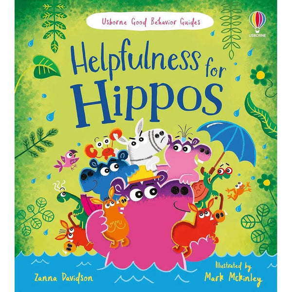 Usborne Good Behaviour Guides: Helpfulness for Hippos (Zanna Davidson)-Fiction: 兒童繪本 Picture Books-買書書 BuyBookBook