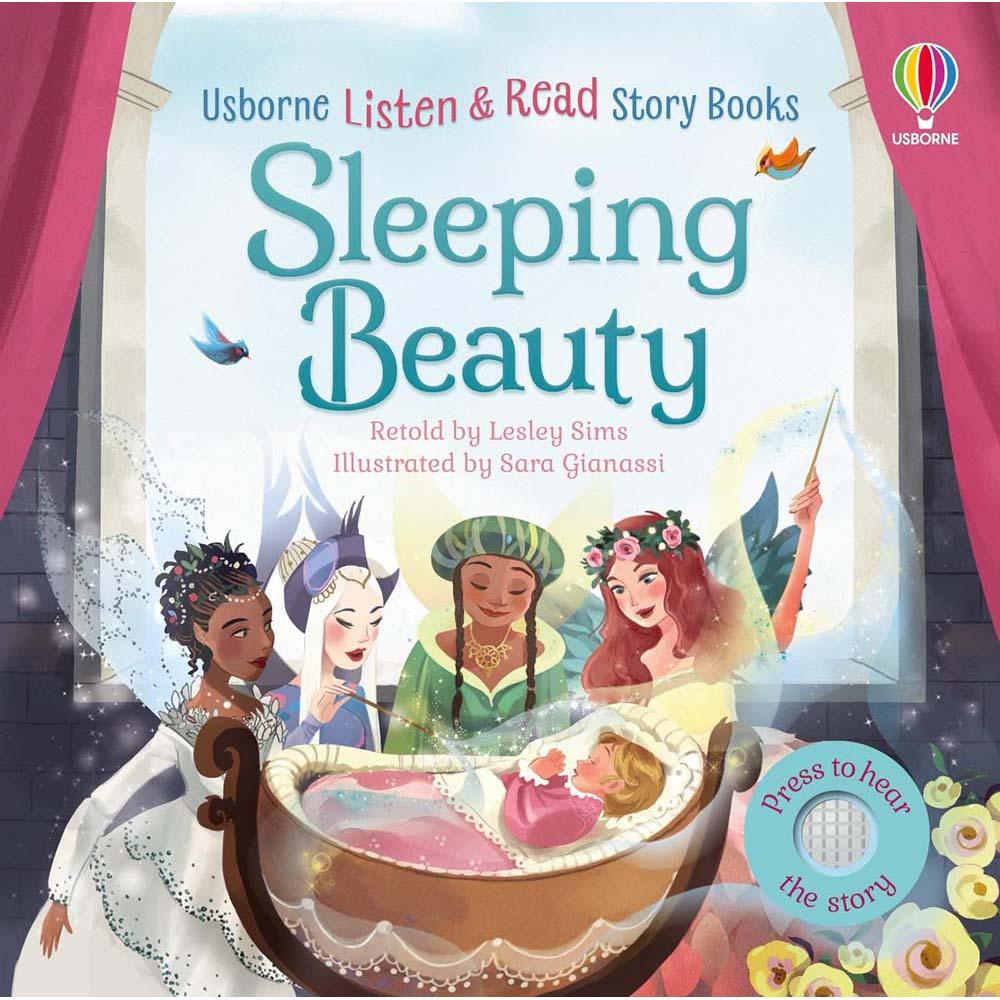 Usborne Listen and Read Story Books: Sleeping Beauty (Lesley Sims)-Fiction: 兒童繪本 Picture Books-買書書 BuyBookBook
