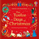 Usborne Little Board Books - The Twelve Days of Christmas (Violeta Dabija)-Fiction: 兒童繪本 Picture Books-買書書 BuyBookBook