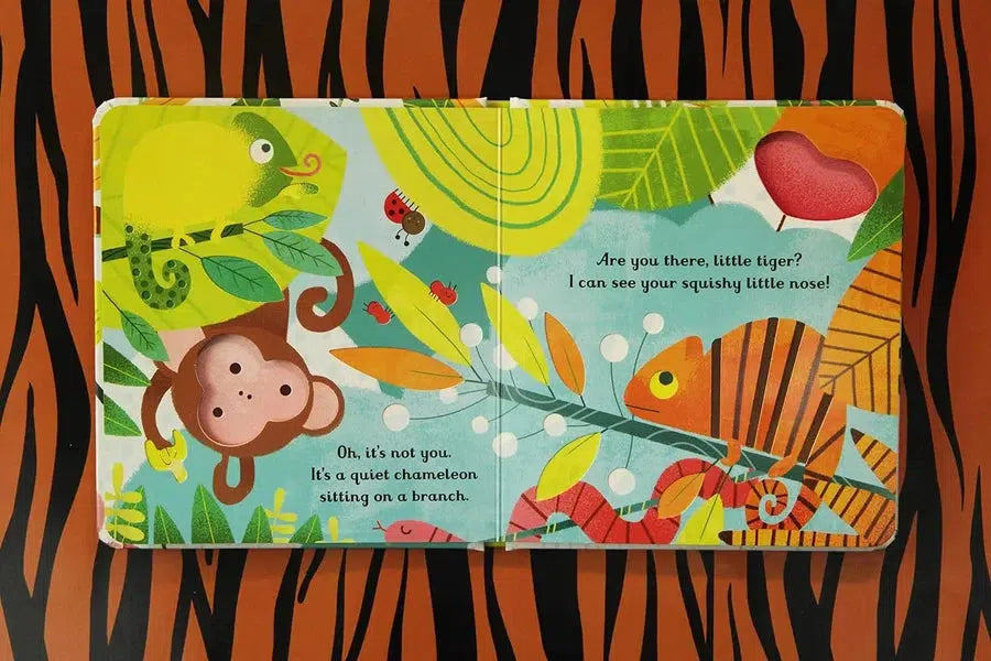 Usborne Little Peep-Through Books: Are You There Little Tiger? (Sam Taplin)-Nonfiction: 學前基礎 Preschool Basics-買書書 BuyBookBook