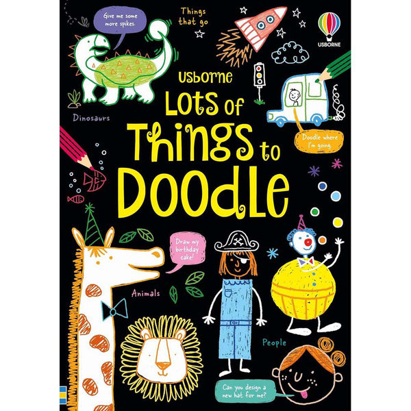 Usborne Lots of Things to Doodle (Simon Tudhope)-Activity: 繪畫貼紙 Drawing & Sticker-買書書 BuyBookBook