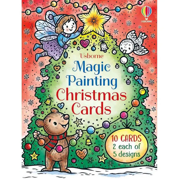 Usborne Magic Painting Christmas Cards (Magic Painting Books) (Abigail Wheatley)-Activity: 繪畫貼紙 Drawing & Sticker-買書書 BuyBookBook