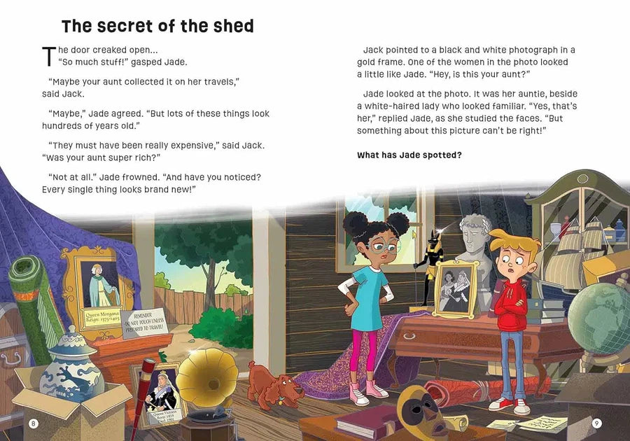 Usborne Puzzle Adventure - The Missing Unicorn (Russell Punter)-Fiction: 歷險科幻 Adventure & Science Fiction-買書書 BuyBookBook