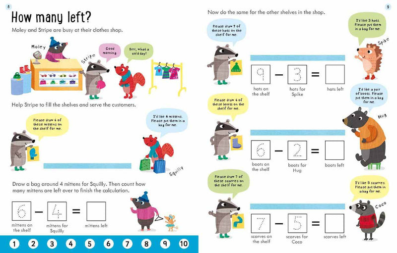 Usborne Workbooks Adding and Subtracting (Age 5-6) Usborne