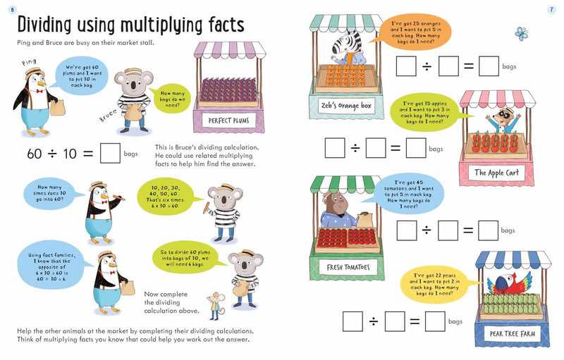 Usborne Workbooks Dividing (Age 7-8) Usborne