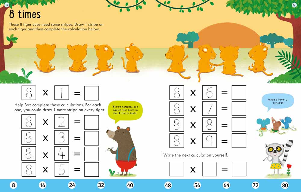 Usborne Workbooks Times tables (Age 6-7) Usborne