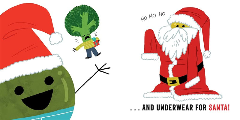 Vegetables in Holiday Underwear (Board Book) - 買書書 BuyBookBook