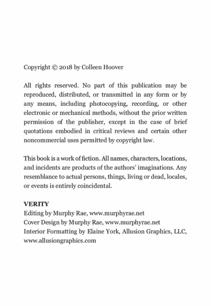 Verity (Colleen Hoover)-Fiction: 劇情故事 General-買書書 BuyBookBook