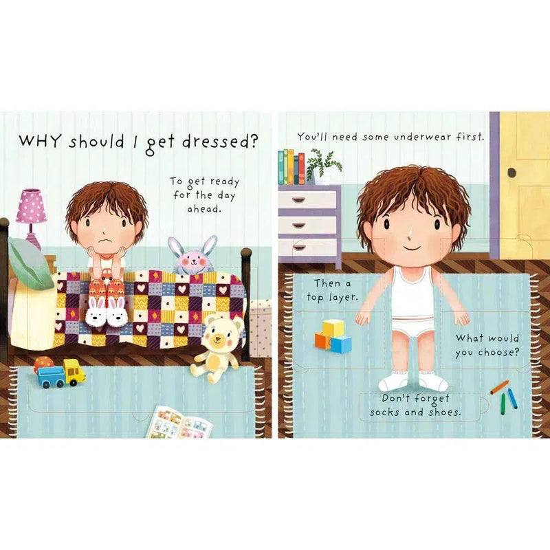 Very First Questions and Answers Why should I get dressed?? Usborne