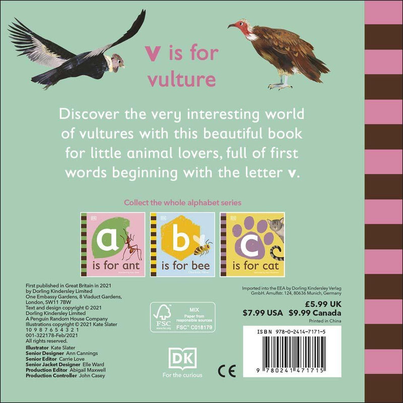 V is for Vulture (Board book) DK UK