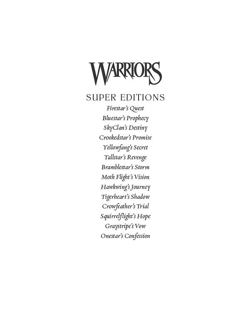 Warriors Super Edition: Onestar's Confession (Hardcover)