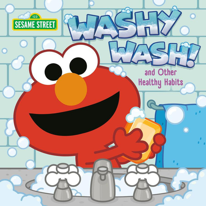 Washy Wash! And Other Healthy Habits (Sesame Street)-Children’s / Teenage fiction: General and modern fiction-買書書 BuyBookBook