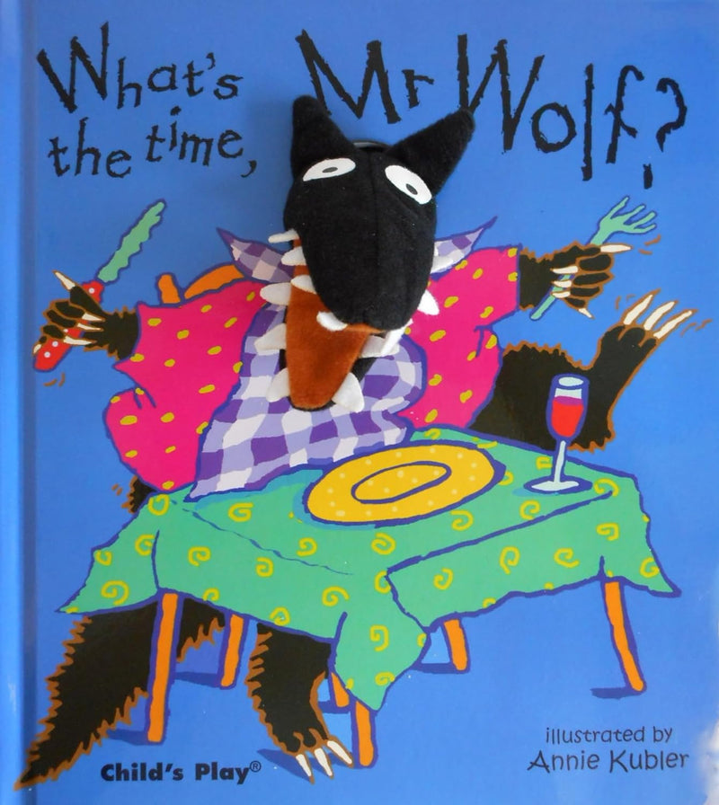 What's the Time, Mr Wolf? - Finger Puppet Books (Annie Kubler)-Nonfiction: 學前基礎 Preschool Basics-買書書 BuyBookBook