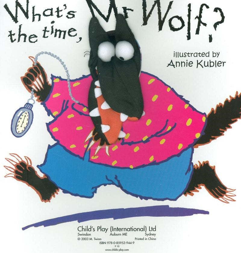 What's the Time, Mr Wolf? - Finger Puppet Books (Annie Kubler)-Nonfiction: 學前基礎 Preschool Basics-買書書 BuyBookBook