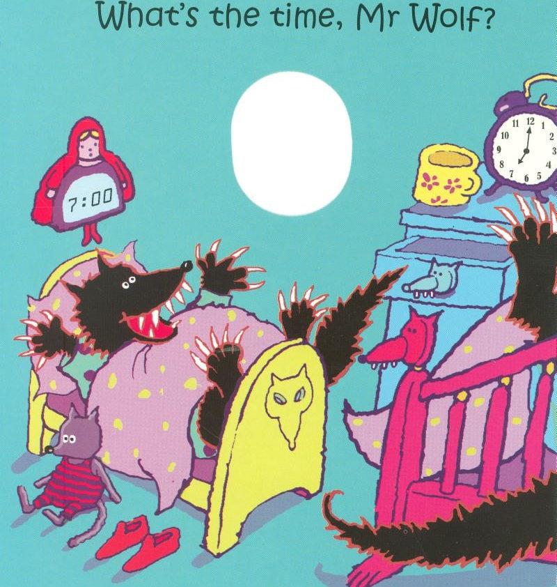 What's the Time, Mr Wolf? - Finger Puppet Books (Annie Kubler)-Nonfiction: 學前基礎 Preschool Basics-買書書 BuyBookBook