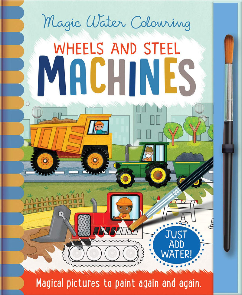 Wheels and Steel Machines (Magic Water Colouring) (Jenny Copper)