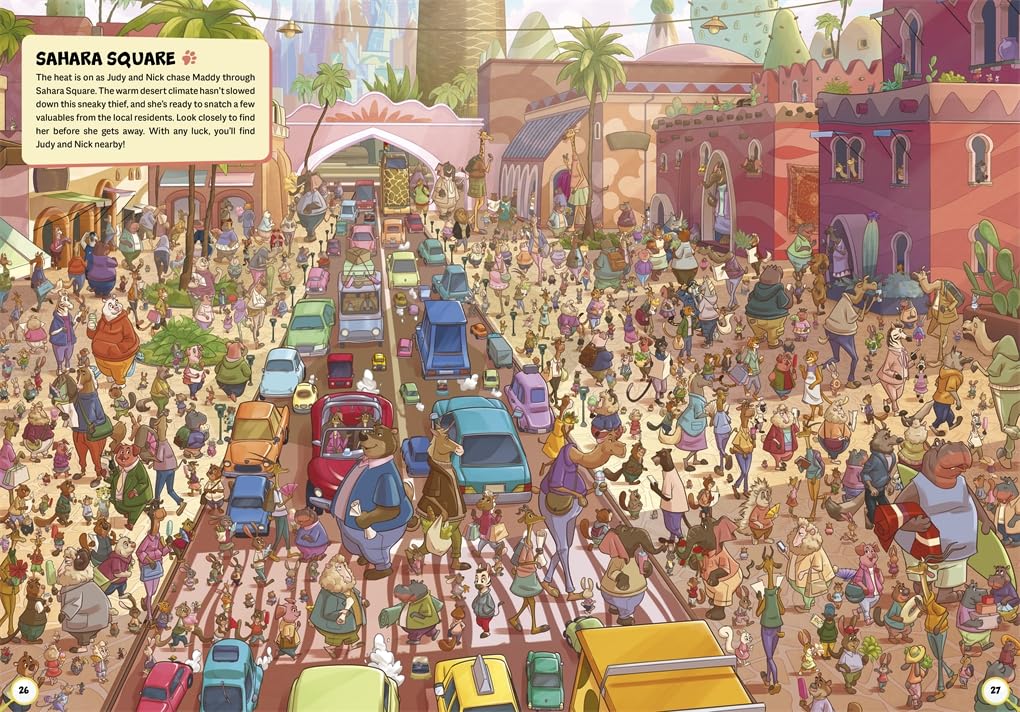 Where Are Judy and Nick?: A Disney Zootropolis Search and Find Activity Book