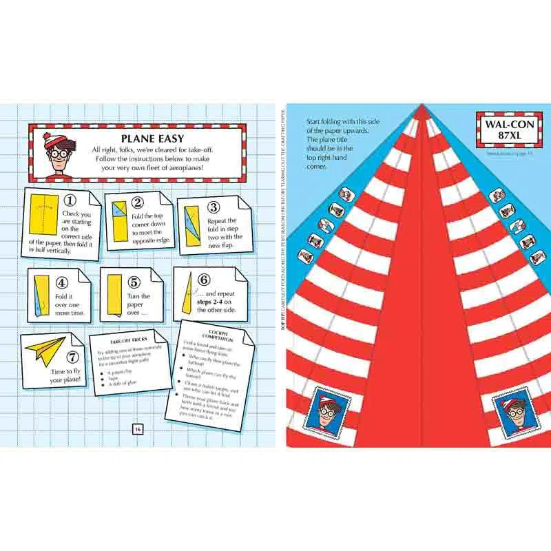 Where's Wally? Paper Pandemonium: Search, fold and play on the go! (Paperback) Walker UK