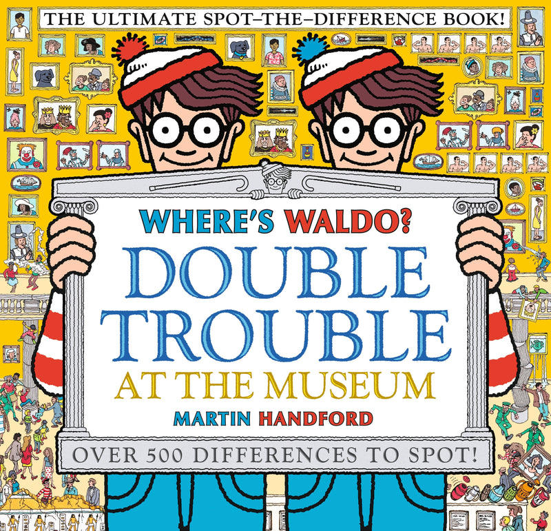 Where's Waldo? Double Trouble at the Museum: The Ultimate Spot-the-Difference Book!-Children’s interactive and activity books and kits-買書書 BuyBookBook